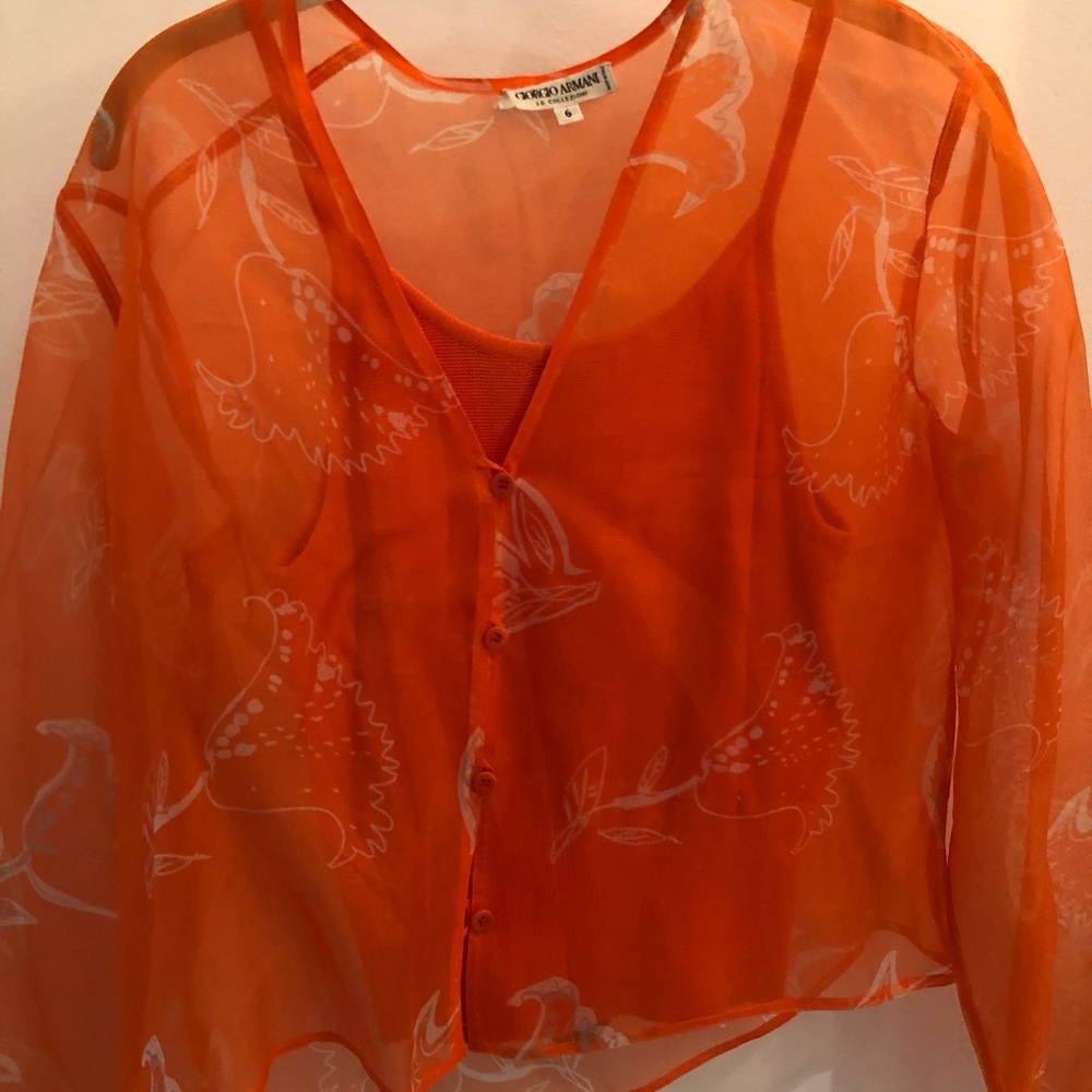 Georgio Armani blouse and tank